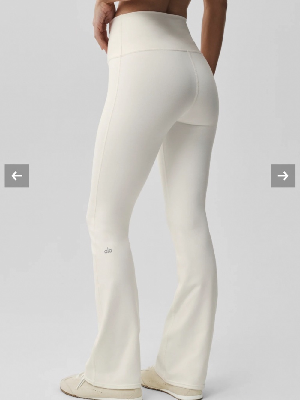 ALO Yoga Ivory High Rise Bootcut Leggings